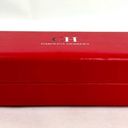 Carolina Herrera  Glasses Case Red Leather Hard Shell w/Black Velvet Lining Photo 6