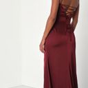 Lulus Burgundy Maxi Dress Photo 3