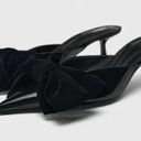 ZARA Black  Heeled Mules with Bow Photo 0