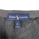 Ralph Lauren  Charcoal Gray 100% Wool Mini Pencil Skirt Lined Side Zipper Size 10 Photo 6