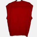 Brooks Brothers  Womens 100% Wool V-Neck Button Up Cable Knit Sweater Vest Red L Photo 1