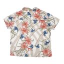 Caribbean Joe Vintage  Women's Floral Hawaiian Shirt Button Front Short Sleeves Photo 1