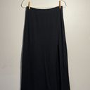 American Eagle black high rise cotton slit maxi skirt Photo 1