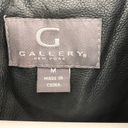 Gallery  New York Faux Leather Quilted Jacket Full Zip Size Medium Photo 3