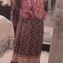 Melissa  Masse made to measure size large pink floral maxi dress Photo 6