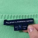 Ralph Lauren  Sport 100% cotton classic fit polo v-neck sweater lime green size L Photo 8