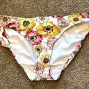 Jag jeans NEW NWOT  Yellow Pink White Tropical Floral Y2K 00s Bikini BOTTOM XL Photo 0