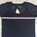 Beyond Yoga Top Lightweight Spacedye Tee Cut Out Back Heathered Black XS Photo 7