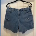 Basic Editions  Colorful Spunky Jean Shorts Photo 1