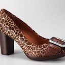 Fossil  Maddox Pump Giraffe Pattern and Stacked Heel Size 9 Photo 0