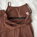 Flare Leg Jumpsuit Brown Photo 3