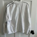 Free People Movement Fp movement by Free People white embroidered zip up jacket with black stripe Lg Photo 1