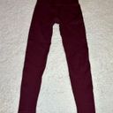 Set Active NWOT  Burgundy Leggings Size‎ Small Photo 4