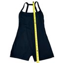 Gap  Fit Women’s Size S Athletic Power Romper Solid Black Stretch Yoga Sporty Gym Photo 6