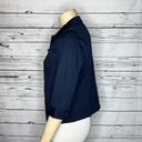 Christopher & Banks  Size XL Navy Blue Button Front Cotton Blend Jacket Photo 1