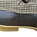 Krass&co G.H. Bass & . Harlequin Brown Duck Boots Women’s Size 8M Houndstooth Lace Up Photo 9