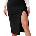 Womens Split Thigh Pencil Skirt Size XS Photo 2