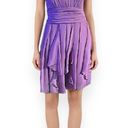 David's Bridal David’s Bridal Lavender Cascade Ruffle Strapless Cocktail Bridesmaid Dress 10 Photo 1