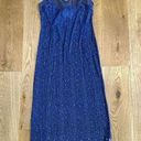 Boohoo  Glitter Diamonte Beach Dress in Blue Photo 0