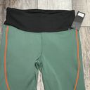 Kimberly NWT  Color Block Green Orange Black Leggings Size Medium Photo 1