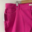 Bermuda Slink Jeans Pink Curvy Stretch Longer length  Shorts womens plus 22 new Photo 2