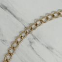 The Bar Gold Tone Metal Chain Link Belt OS One Size Photo 7