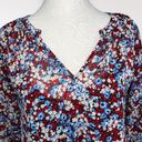 Tommy Hilfiger Long Sleeve V-Neck Blouse Floral Print Size 6 Photo 1