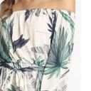 Sans Souci Boho Tropical Palm Print Off Shoulder Maxi Dress 3/4 Sleeve Tie Elastic Waist M Photo 10