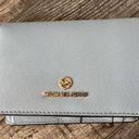 Michael Kors  JET SET CHARM Sm Flap ID Card Case slim Wallet pale blue NWT Photo 0