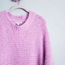 Anthropologie  Chelsea28 Lilac Purple Oversized Open Knit Sweater Photo 2