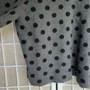 Elle  open front cardigan polka dots gray black size XL Photo 6