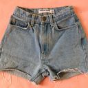 American Apparel High Waisted Jean Shorts Photo 1