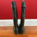 Hunter  Women's Green Rubber Rain waterproof snow Boots Size 7 Photo 1