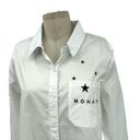 Monat Gear Monat Button Down Shirt White Start Logo Size Medium Photo 3