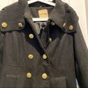 Paris Blues Black Button-up Coat Size M Photo 3