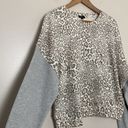 Rails  Alice Mixed Grey Cheetah Sweatshirt Long Sleeve Size Large Photo 5