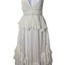 Rococo  Sand Mia Maxi Dress Lace Trim White Handkerchief Hem XS NWT Photo 1
