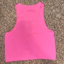 Garage Pink Ribbed Crop Tank Photo 2