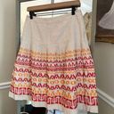 Peter Nygard  A Line Pleated Skirt Size 8 Brown Photo 0