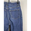 Brandy Melville John Galt Medium Blue Wash Button Fly Straight Leg Raw Hem Jeans Size S Photo 3