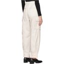 Nordstrom BLOSSOM H COMPANY Pleated Cotton Wide Leg Cargo Trousers -  BLUE Photo 4