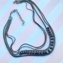 Talbots  gunmetal black multi strand necklace Photo 1