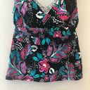 Anne cole  Tankini Top Multicolored Swimwear TOP ONLY Sz M EUC Floral Pink Black Photo 3