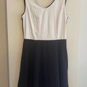 Cynthia Rowley  Black & White Color Block Fit and Flare Dress Size Small Photo 1