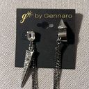 Helix Gennaro Single Long Spike Chain Earring w/Non-Pierced  Cuff Earring, NWT Photo 4