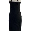 RUNAWAY THE LABEL  Aston Midi Dress Size Small Black w/ Side Slit NWT Photo 2