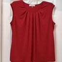 Jones Studio  Woman’s 2X red sleeveless blouse Photo 0