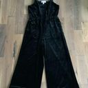 Popsugar Woman’s Velour Black Jumpsuit Size Medium Photo 3