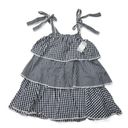 Tuckernuck  NWT Hyacinth House Donna in Black Gingham Tiered Mini Dress M Photo 1