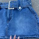 Denim Mini Buckle Skirt Photo 1